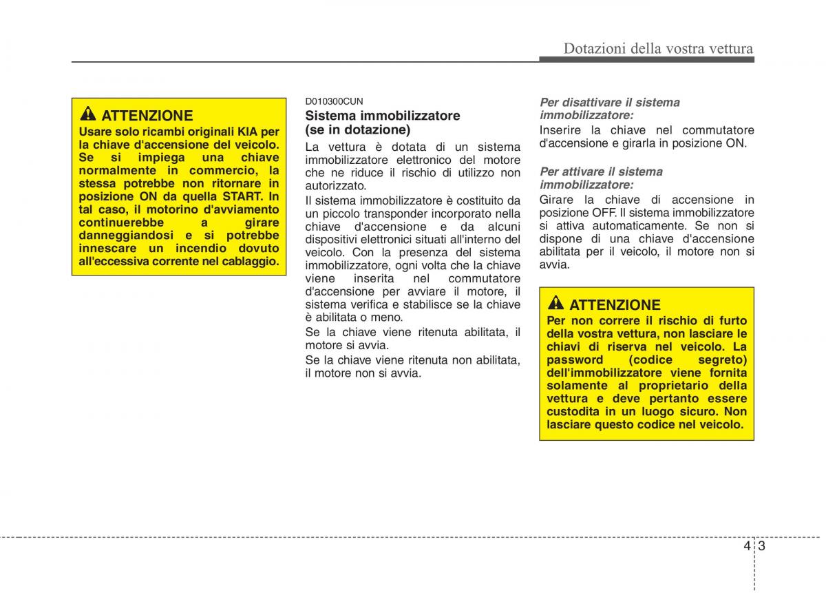 KIA Picanto I 1 manuale del proprietario / page 81