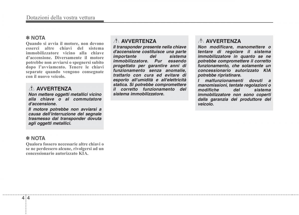 KIA Picanto I 1 manuale del proprietario / page 82