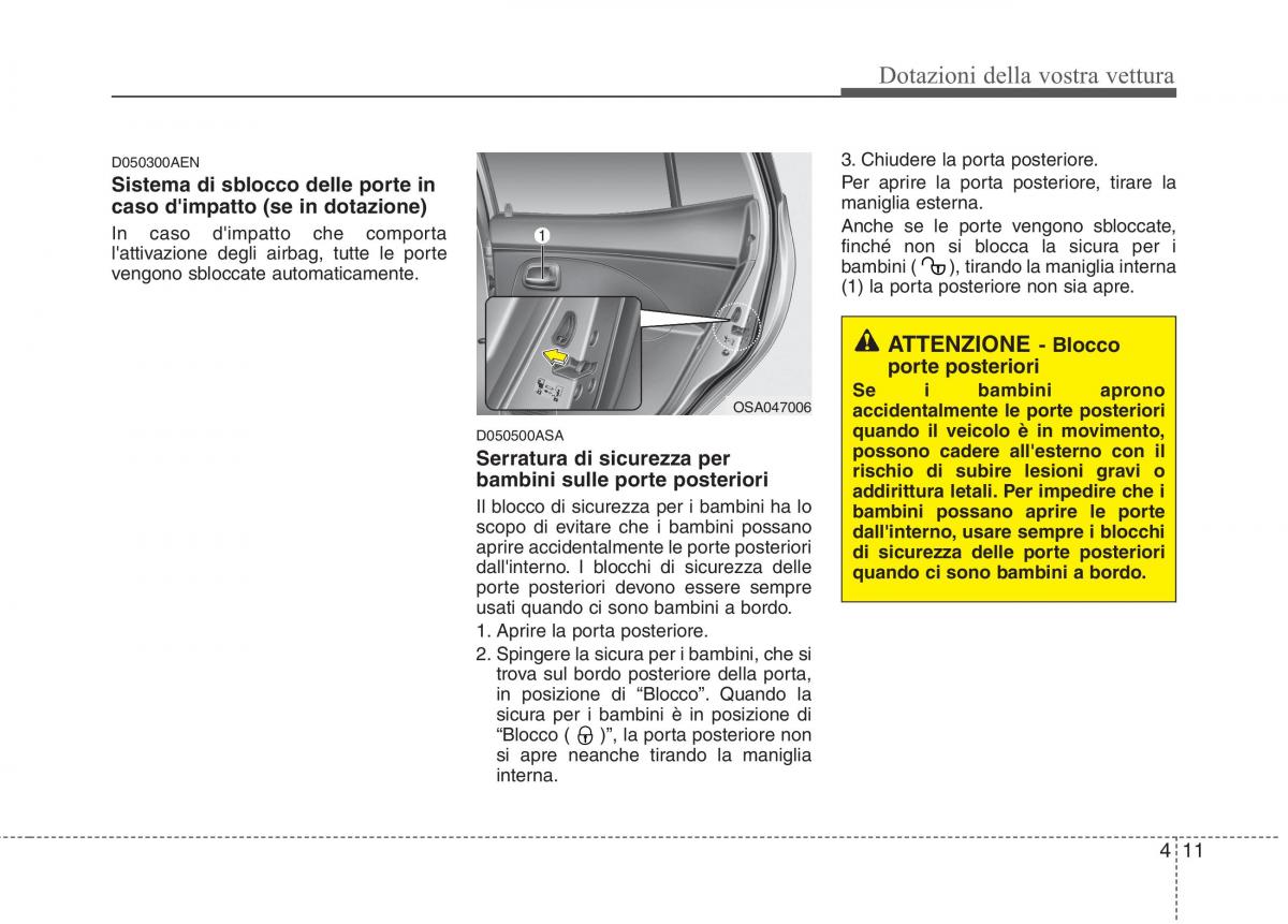 KIA Picanto I 1 manuale del proprietario / page 89