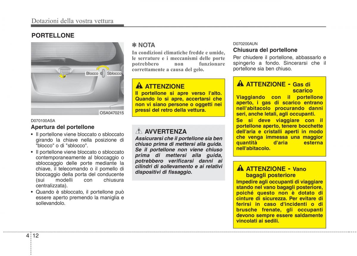 KIA Picanto I 1 manuale del proprietario / page 90