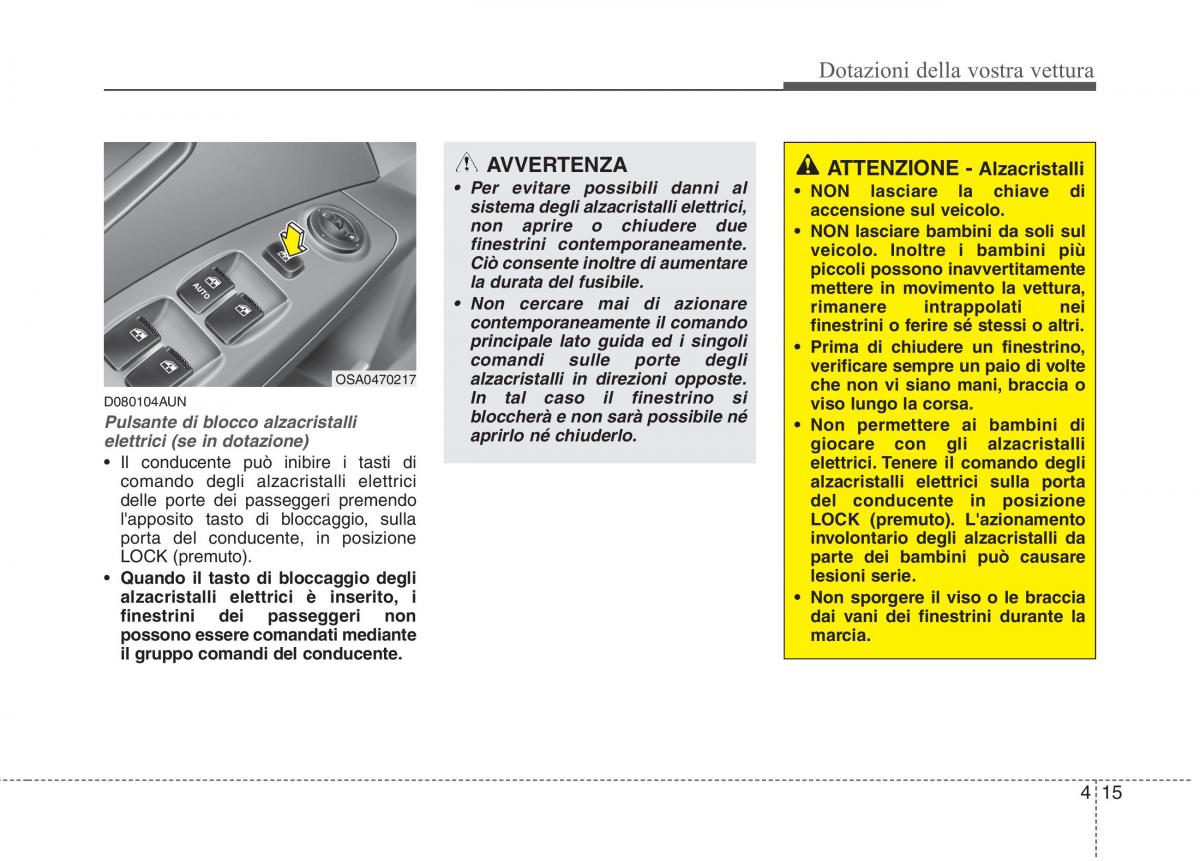 KIA Picanto I 1 manuale del proprietario / page 93