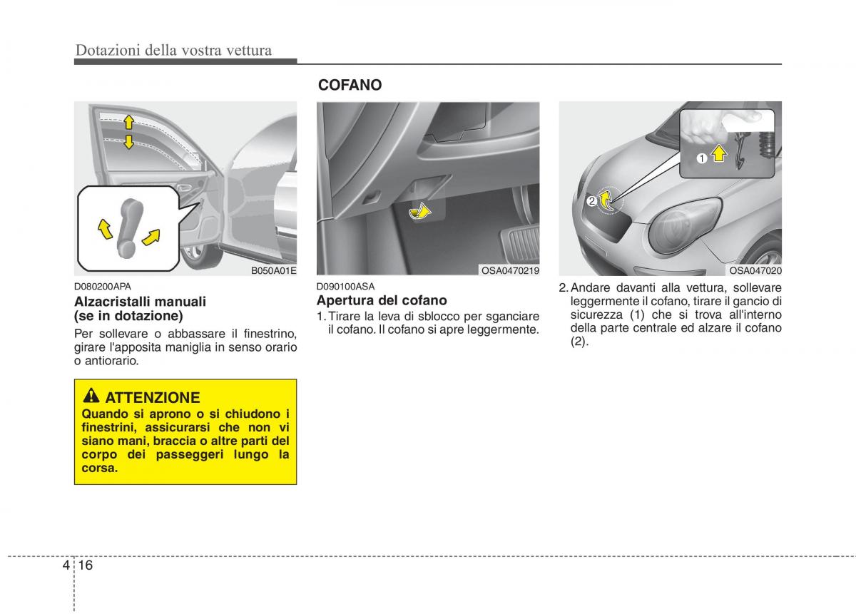 KIA Picanto I 1 manuale del proprietario / page 94