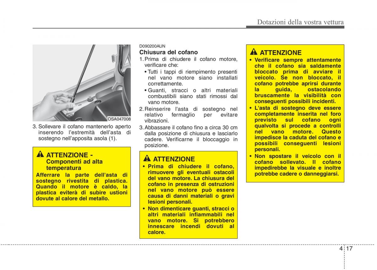 KIA Picanto I 1 manuale del proprietario / page 95