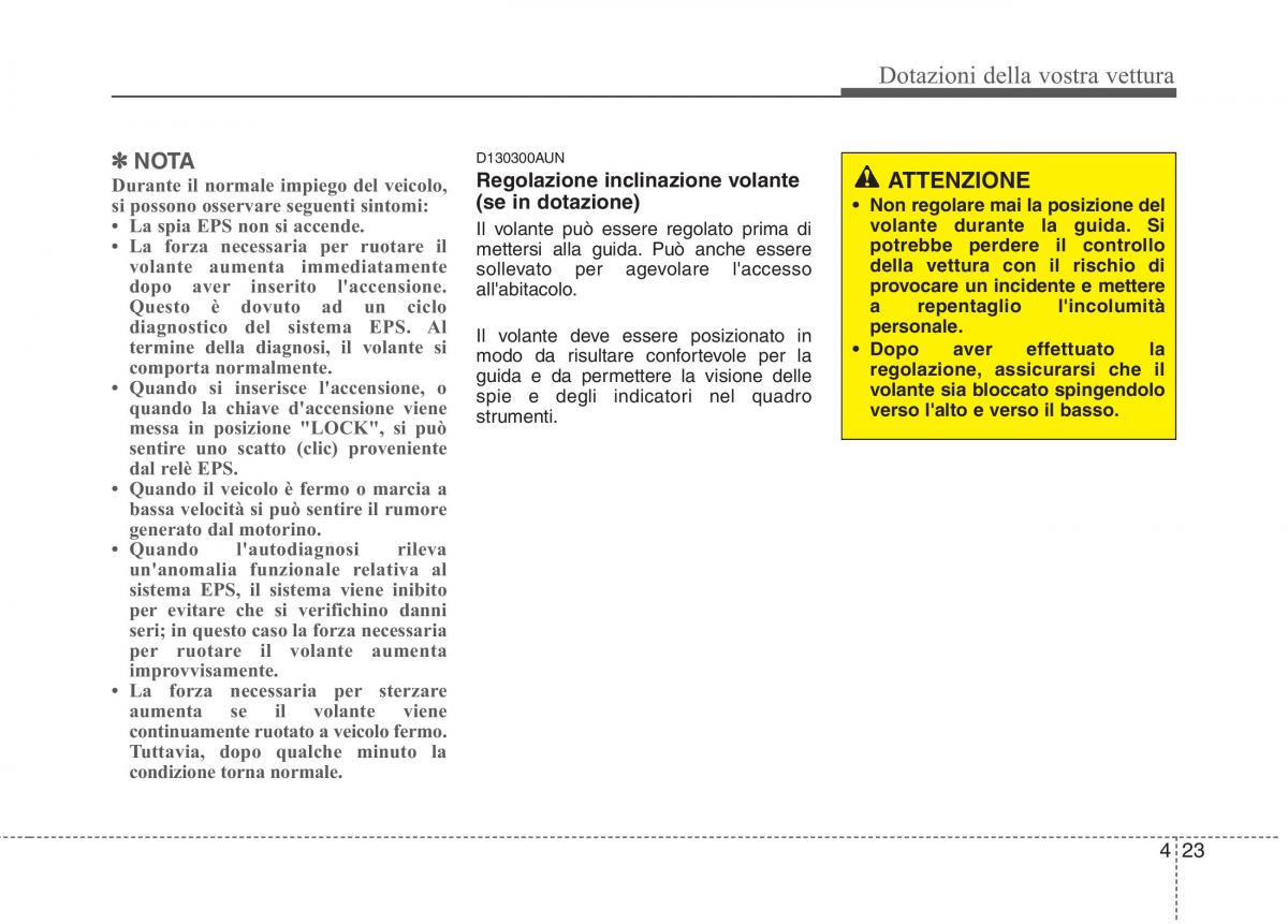 KIA Picanto I 1 manuale del proprietario / page 101