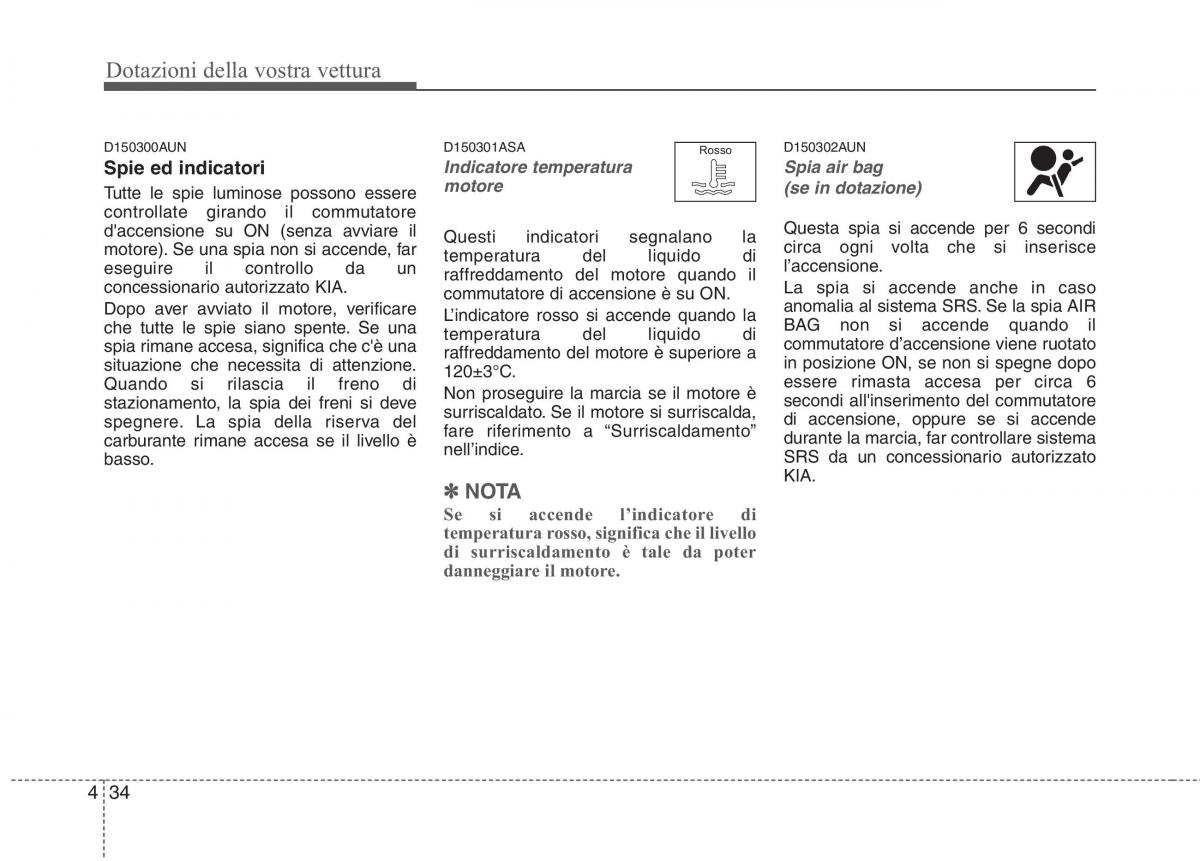 KIA Picanto I 1 manuale del proprietario / page 112