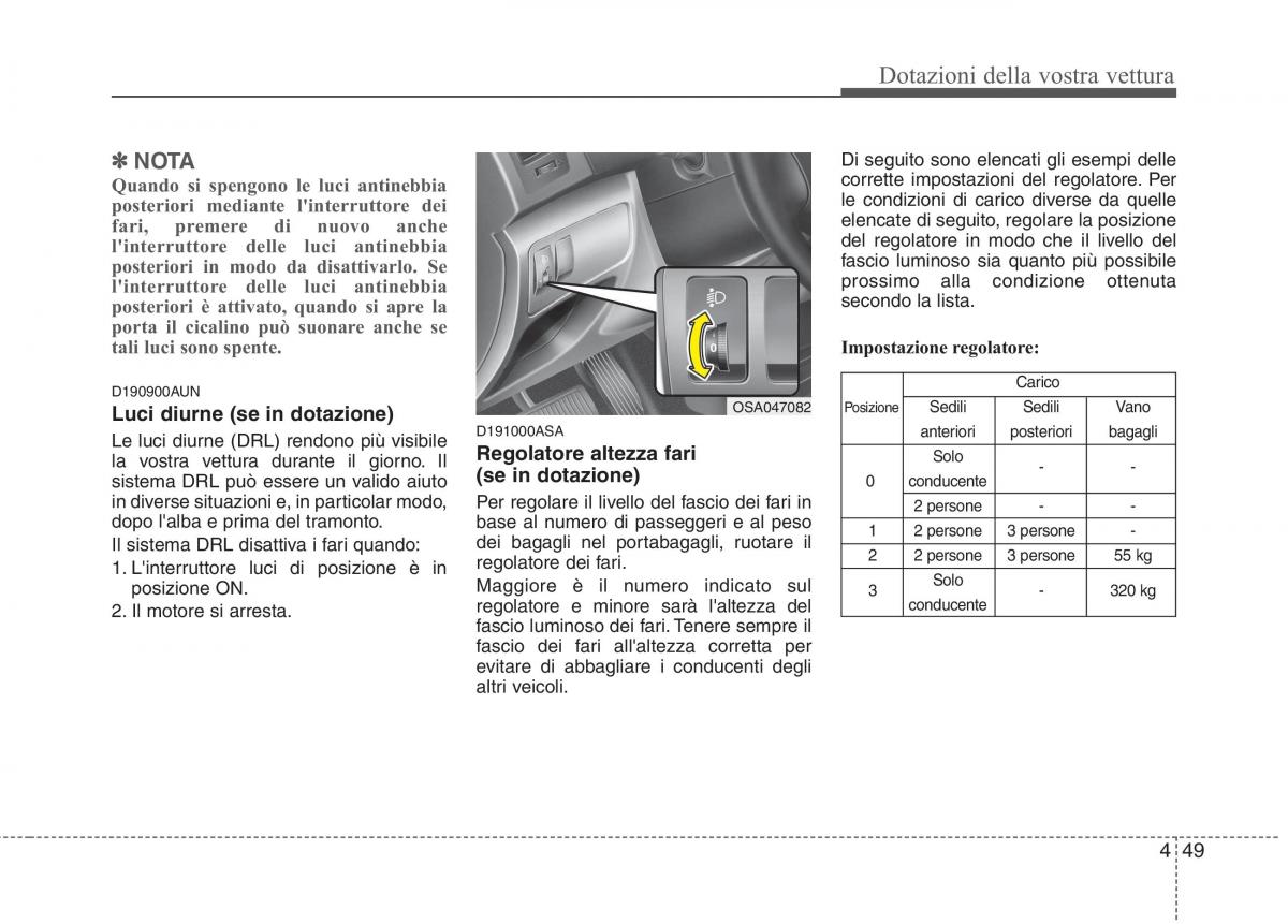 KIA Picanto I 1 manuale del proprietario / page 127