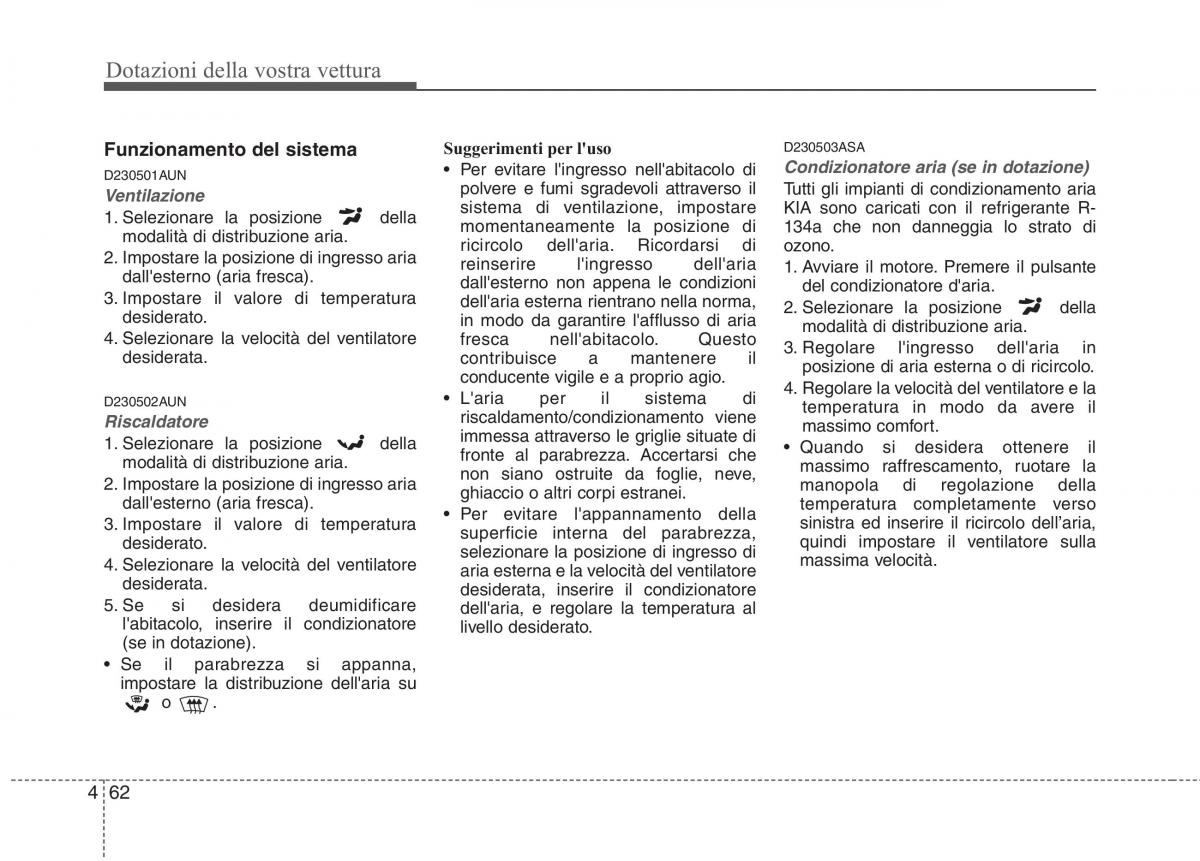 KIA Picanto I 1 manuale del proprietario / page 140