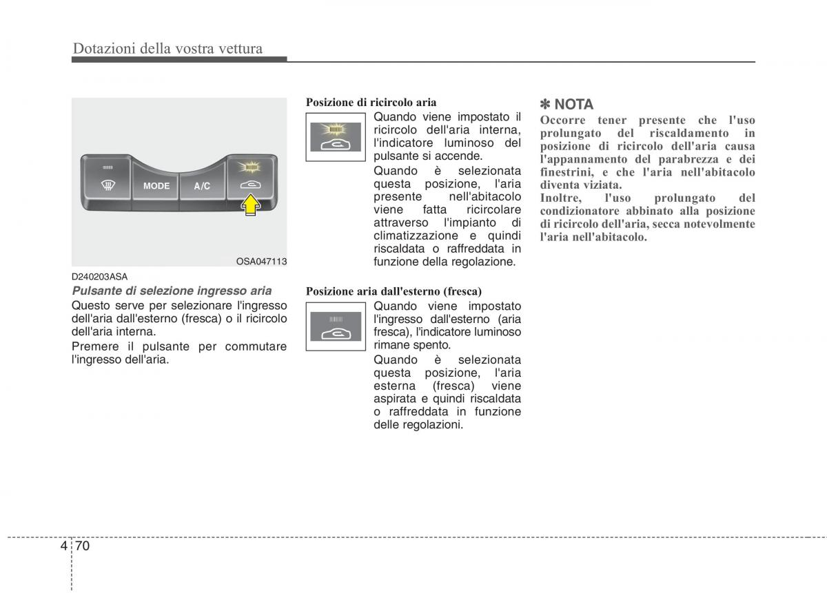 KIA Picanto I 1 manuale del proprietario / page 148