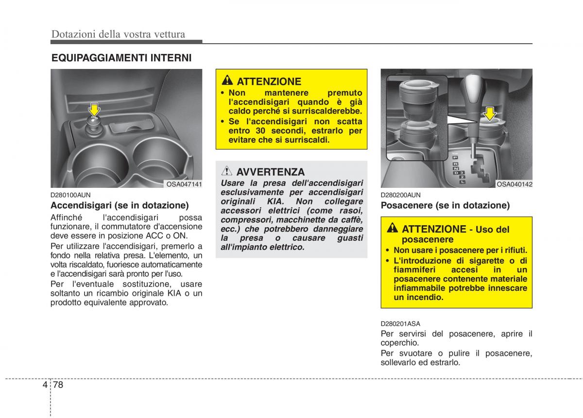 KIA Picanto I 1 manuale del proprietario / page 156