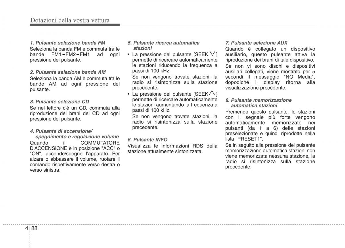 KIA Picanto I 1 manuale del proprietario / page 166