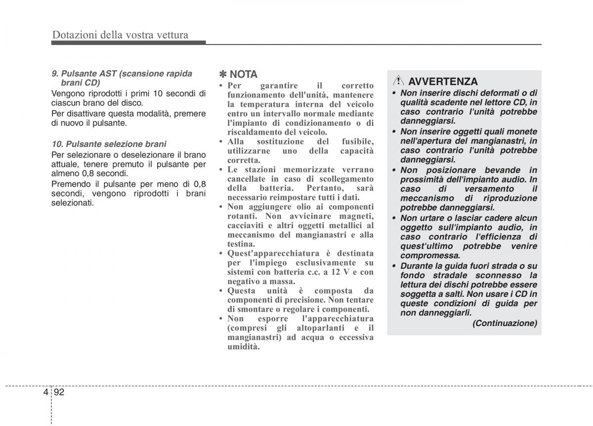 KIA Picanto I 1 manuale del proprietario / page 170