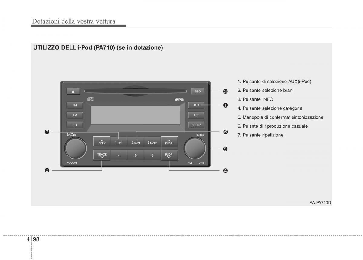 KIA Picanto I 1 manuale del proprietario / page 176