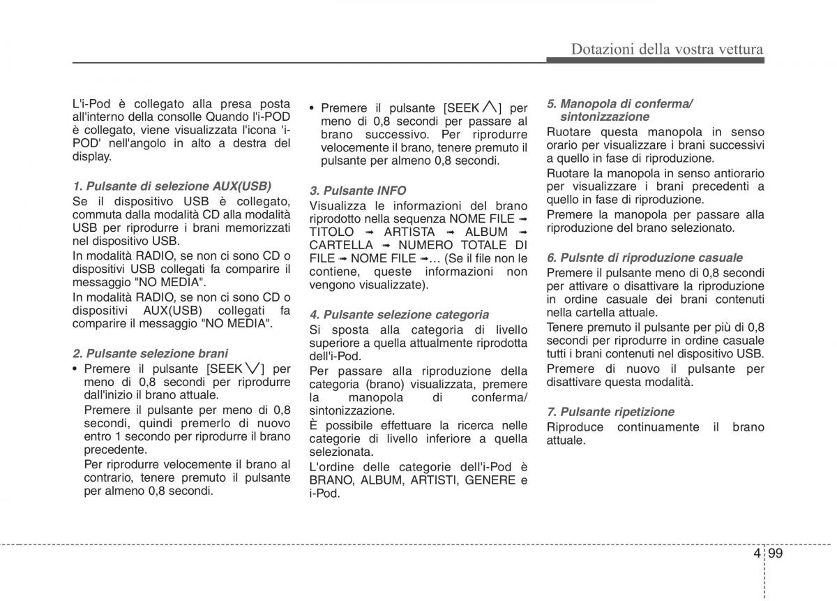 KIA Picanto I 1 manuale del proprietario / page 177