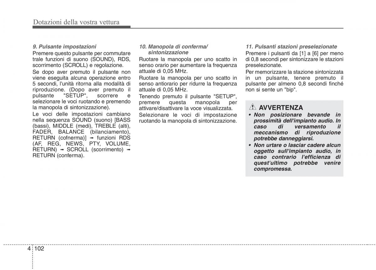 KIA Picanto I 1 manuale del proprietario / page 180