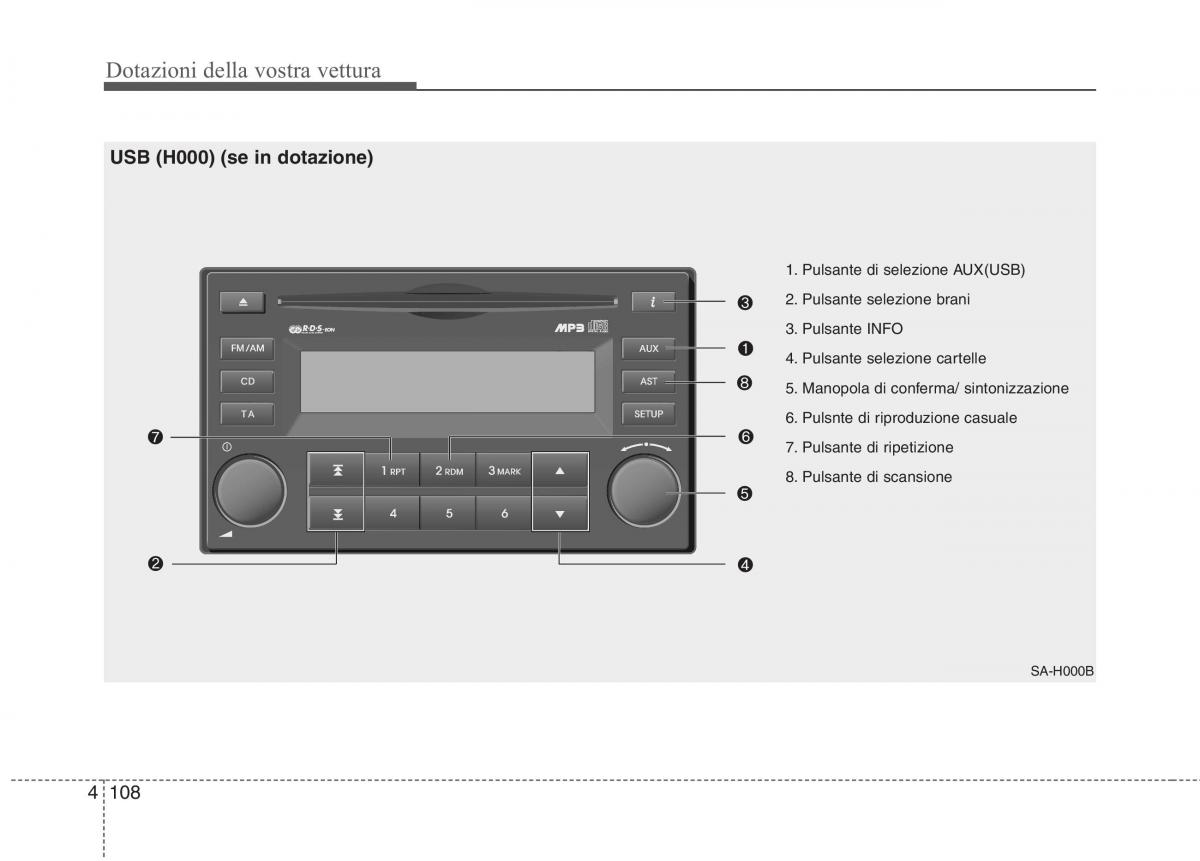 KIA Picanto I 1 manuale del proprietario / page 186