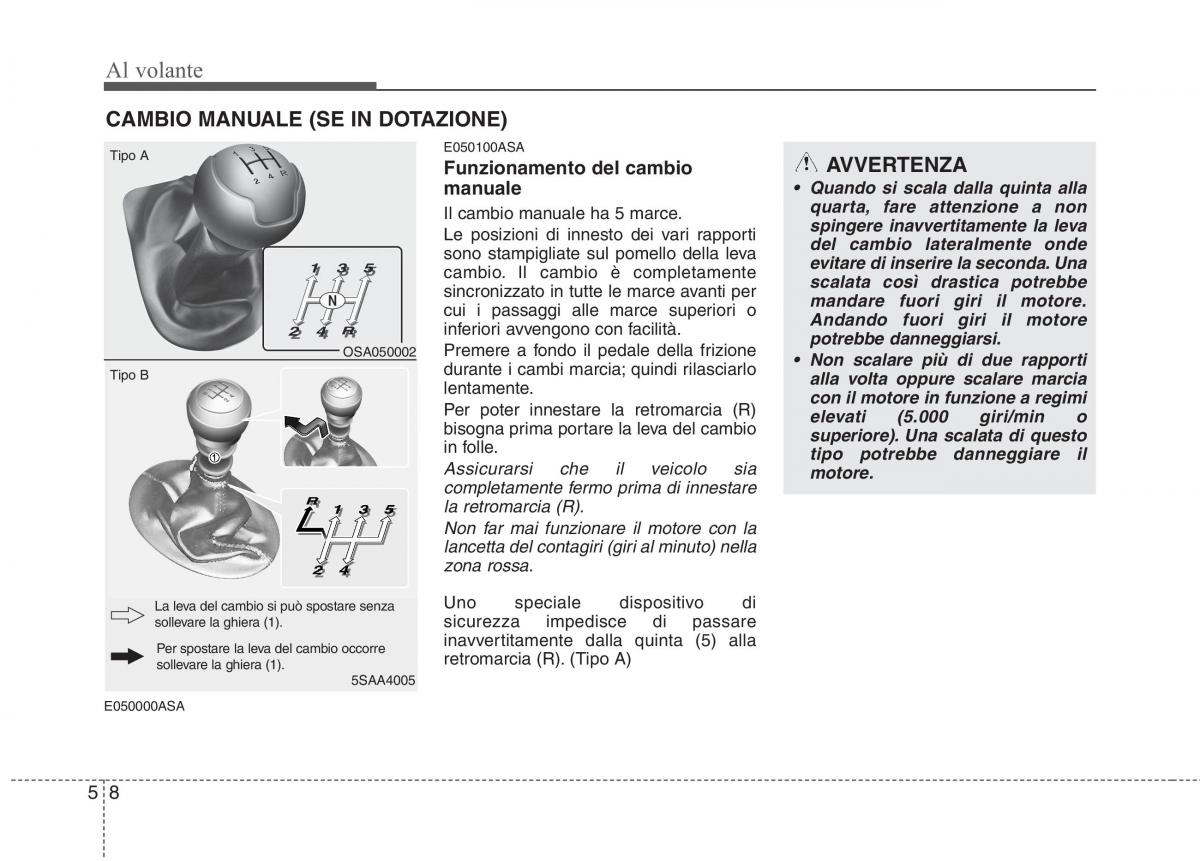 KIA Picanto I 1 manuale del proprietario / page 198