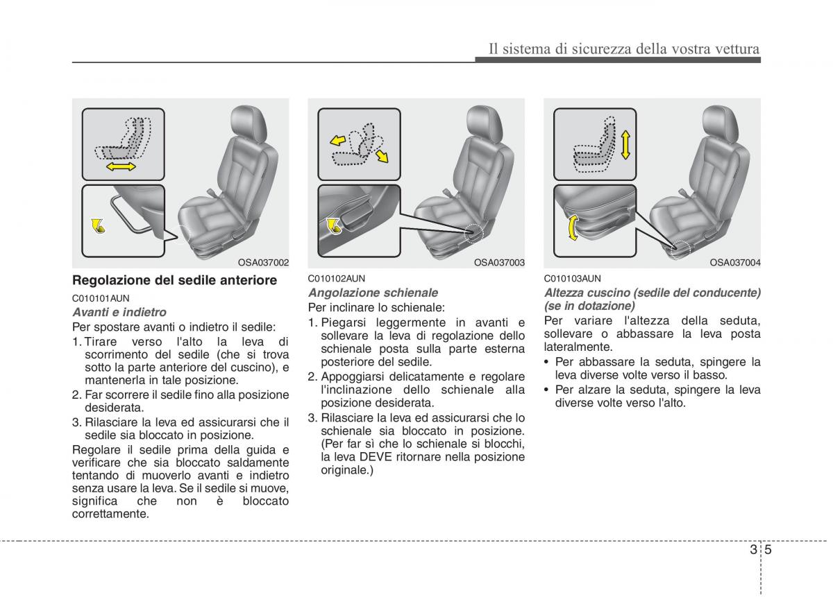 KIA Picanto I 1 manuale del proprietario / page 20