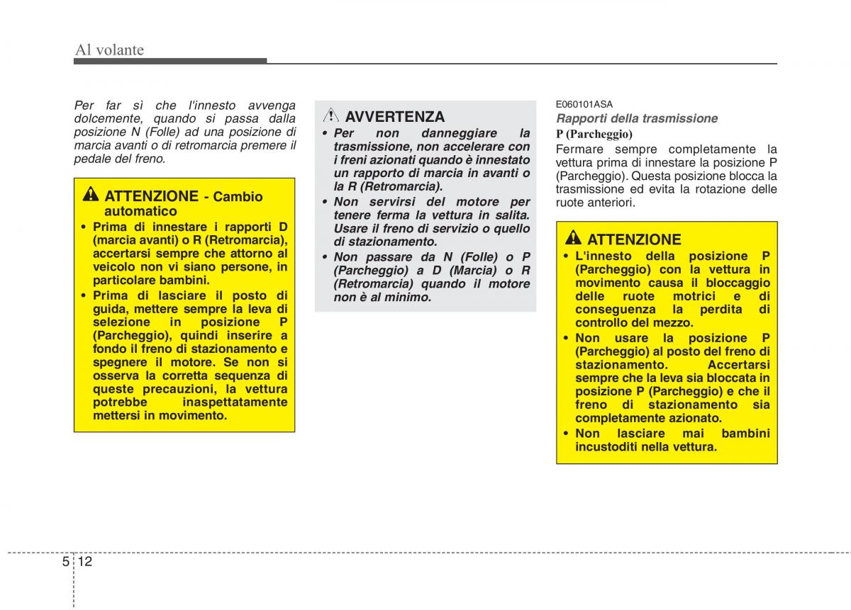 KIA Picanto I 1 manuale del proprietario / page 202