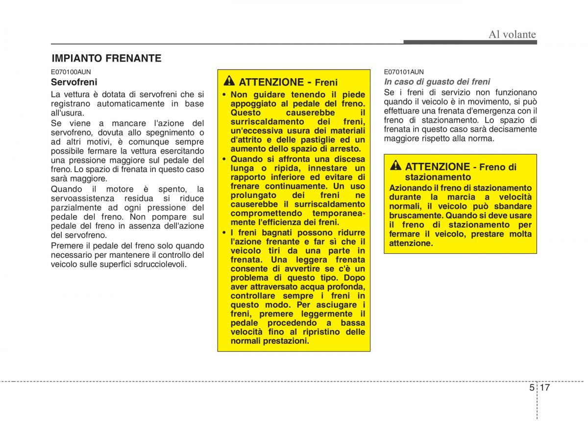 KIA Picanto I 1 manuale del proprietario / page 207