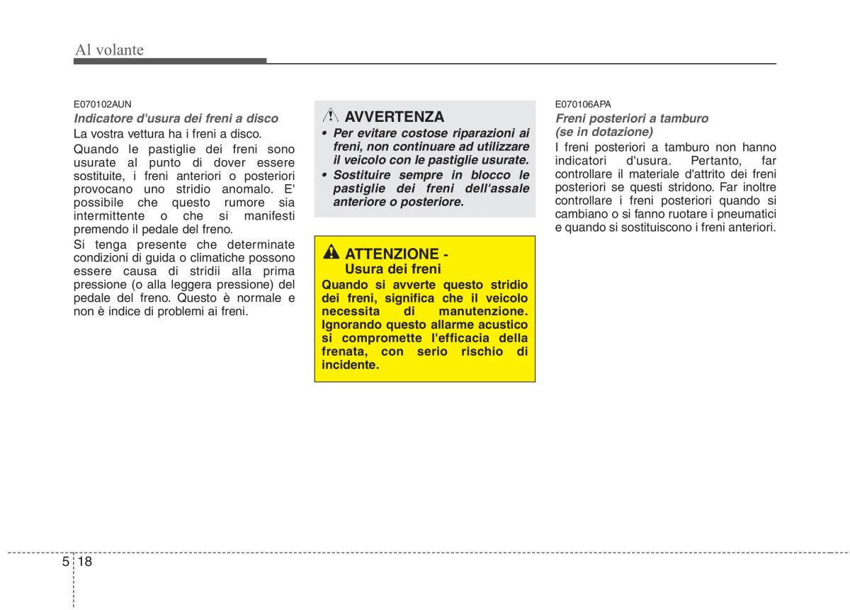 KIA Picanto I 1 manuale del proprietario / page 208