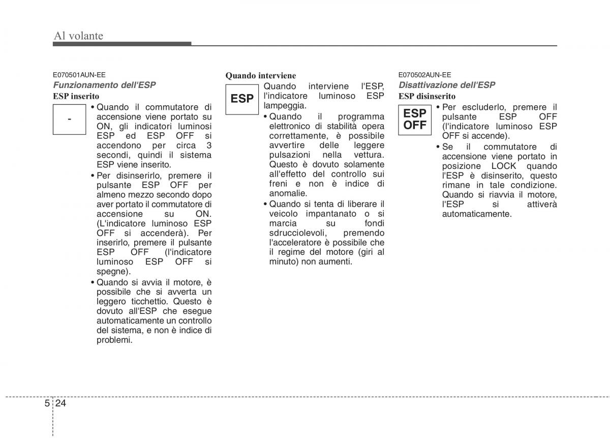 KIA Picanto I 1 manuale del proprietario / page 214