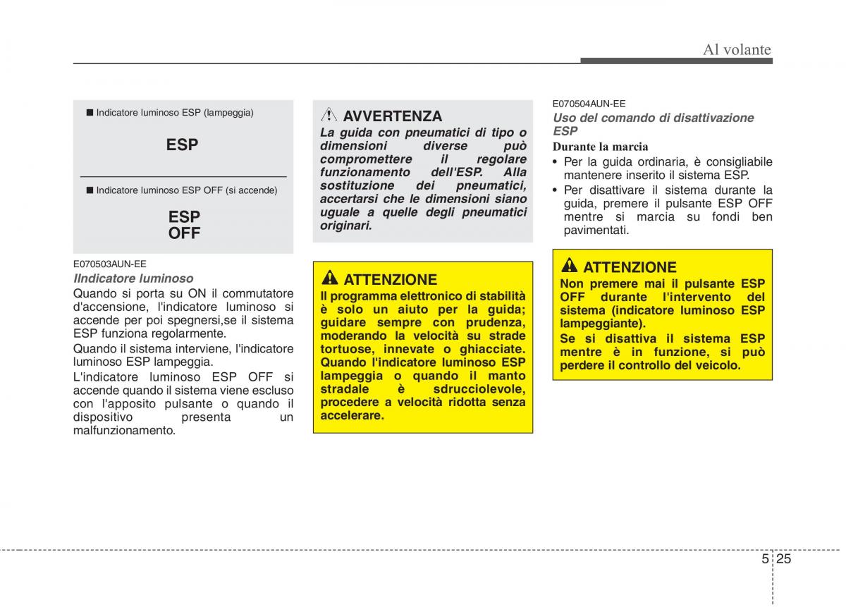 KIA Picanto I 1 manuale del proprietario / page 215