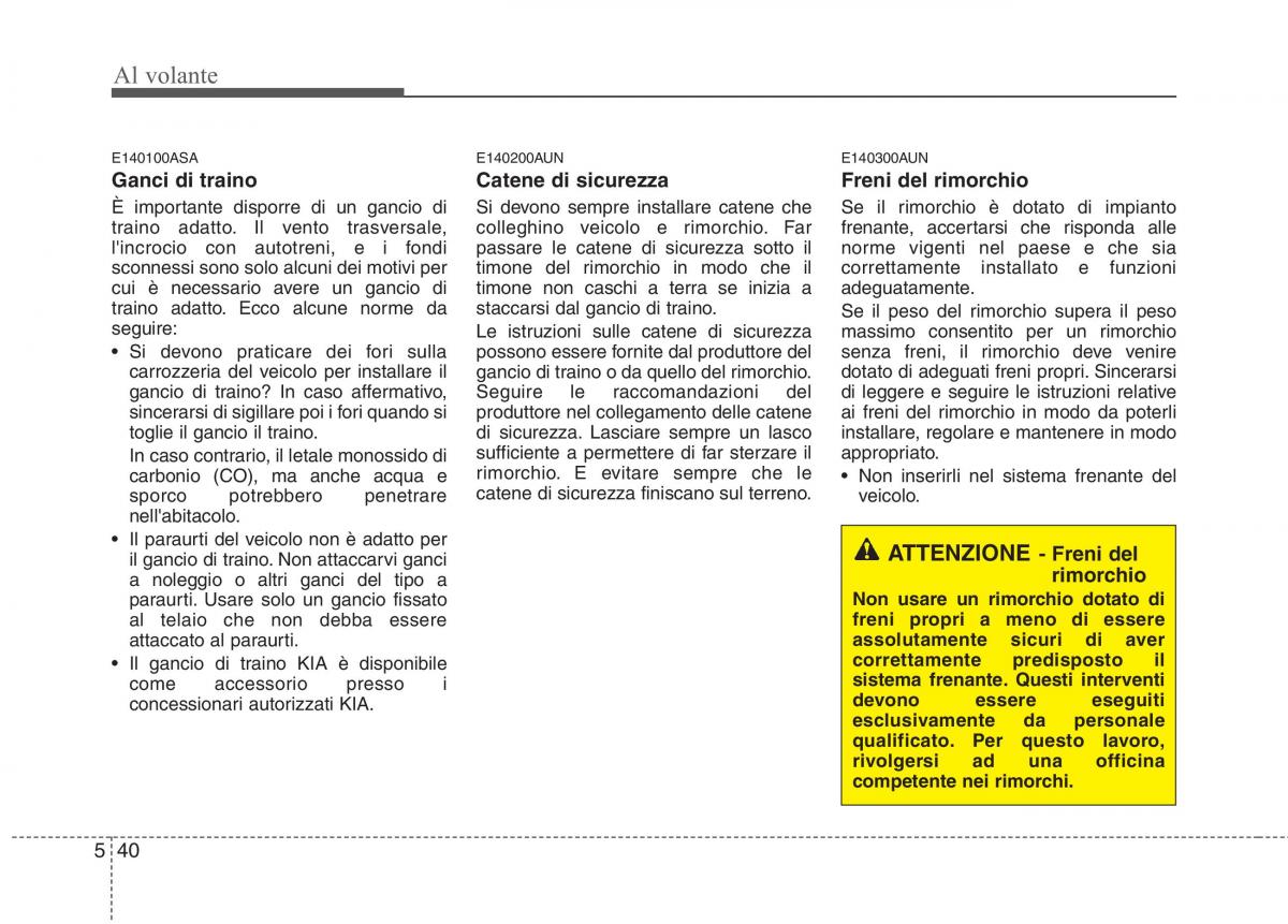 KIA Picanto I 1 manuale del proprietario / page 230