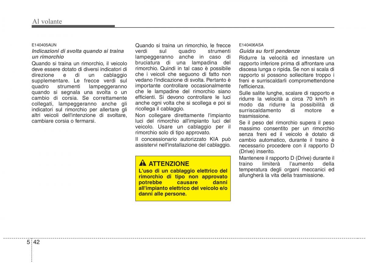 KIA Picanto I 1 manuale del proprietario / page 232