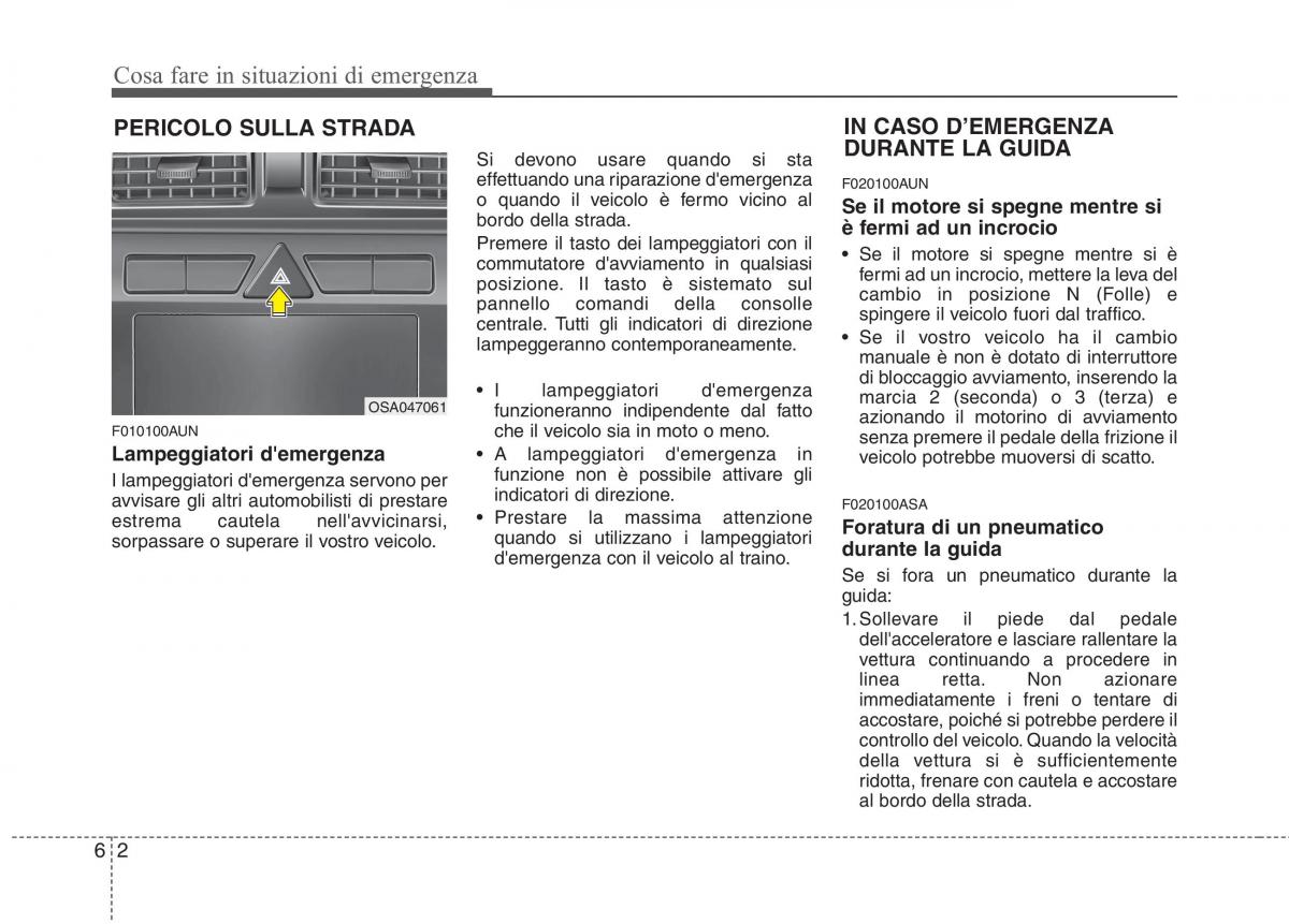 KIA Picanto I 1 manuale del proprietario / page 239