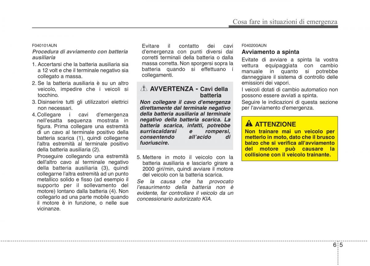 KIA Picanto I 1 manuale del proprietario / page 242