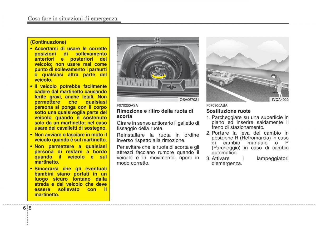 KIA Picanto I 1 manuale del proprietario / page 245