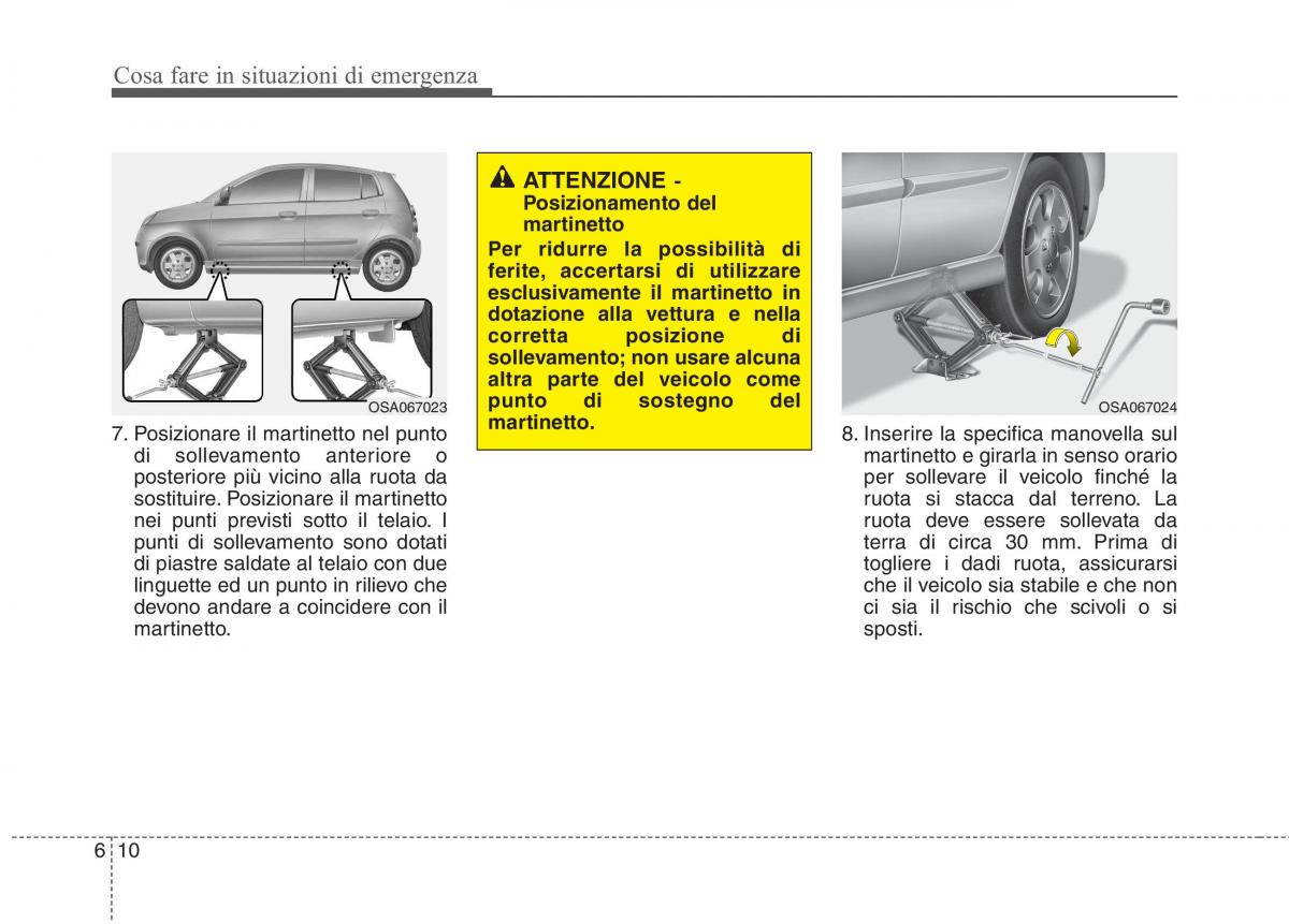 KIA Picanto I 1 manuale del proprietario / page 247