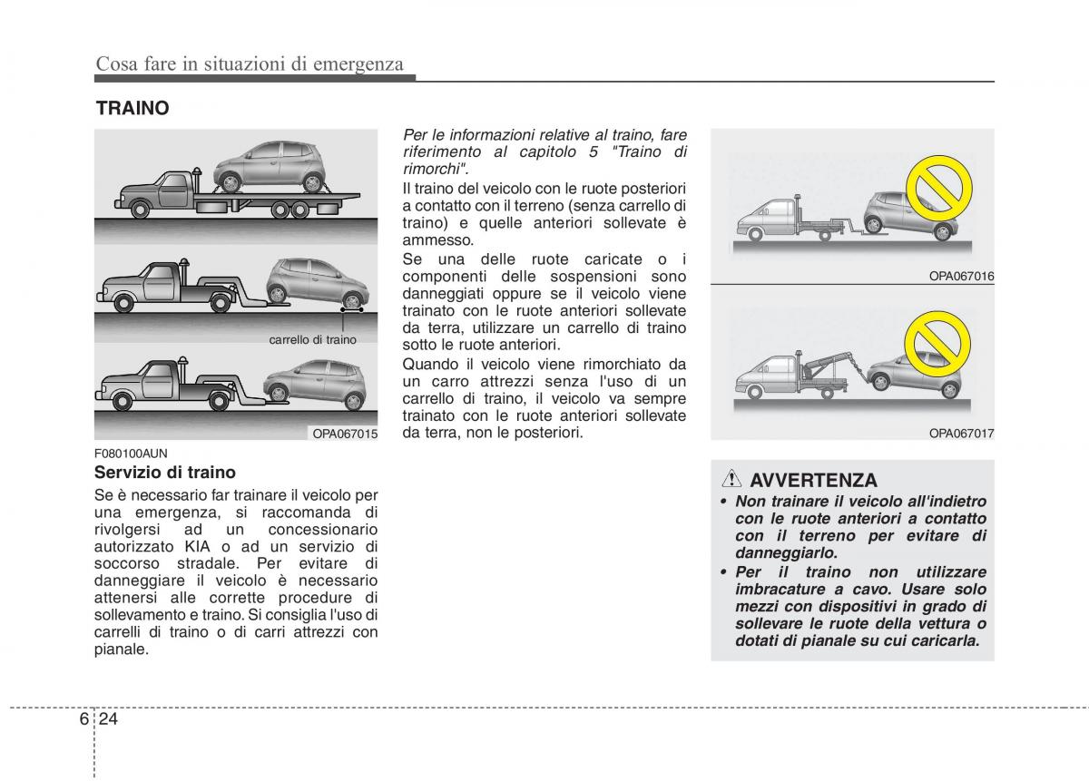 KIA Picanto I 1 manuale del proprietario / page 261