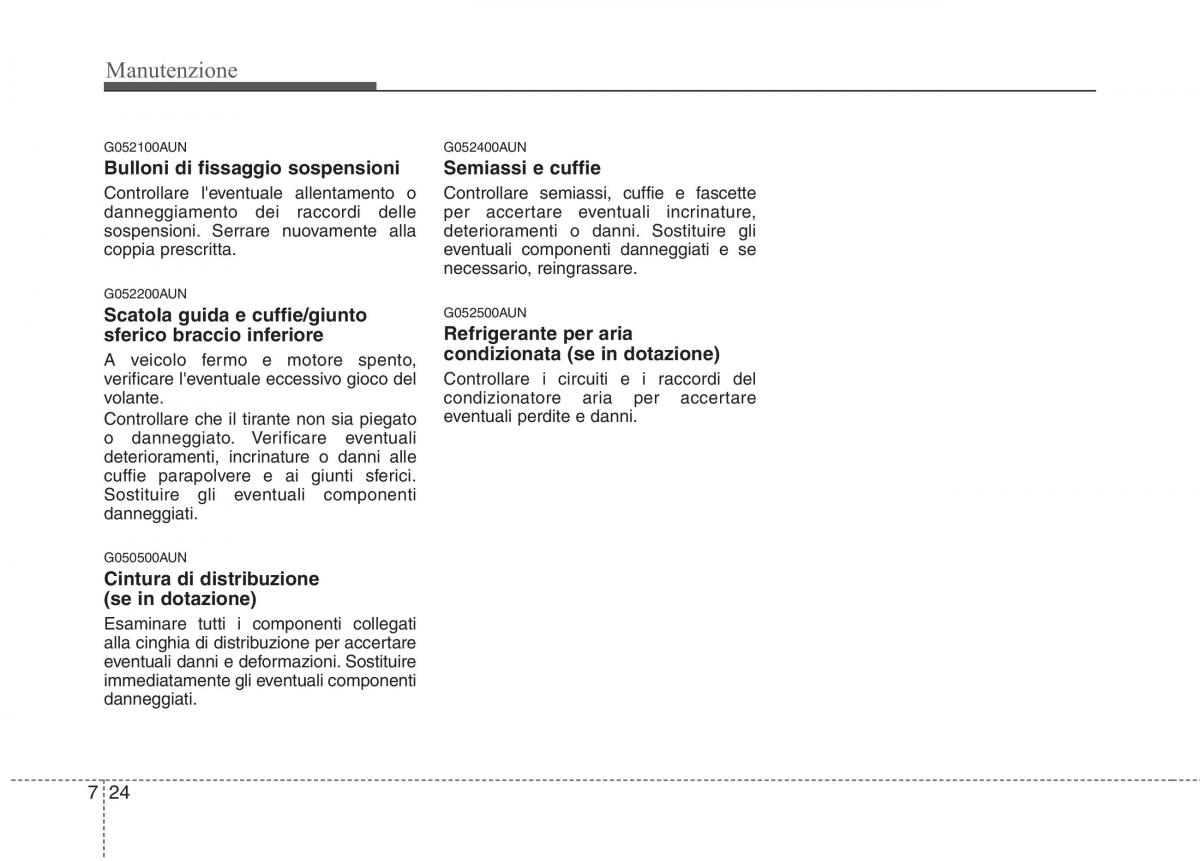 KIA Picanto I 1 manuale del proprietario / page 289