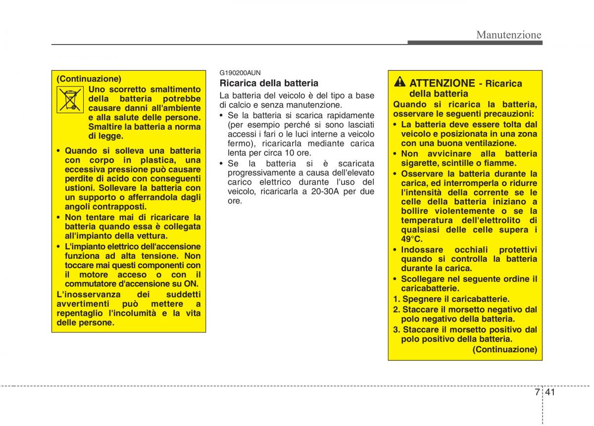 KIA Picanto I 1 manuale del proprietario / page 306