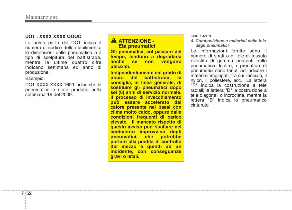 KIA Picanto I 1 manuale del proprietario / page 317