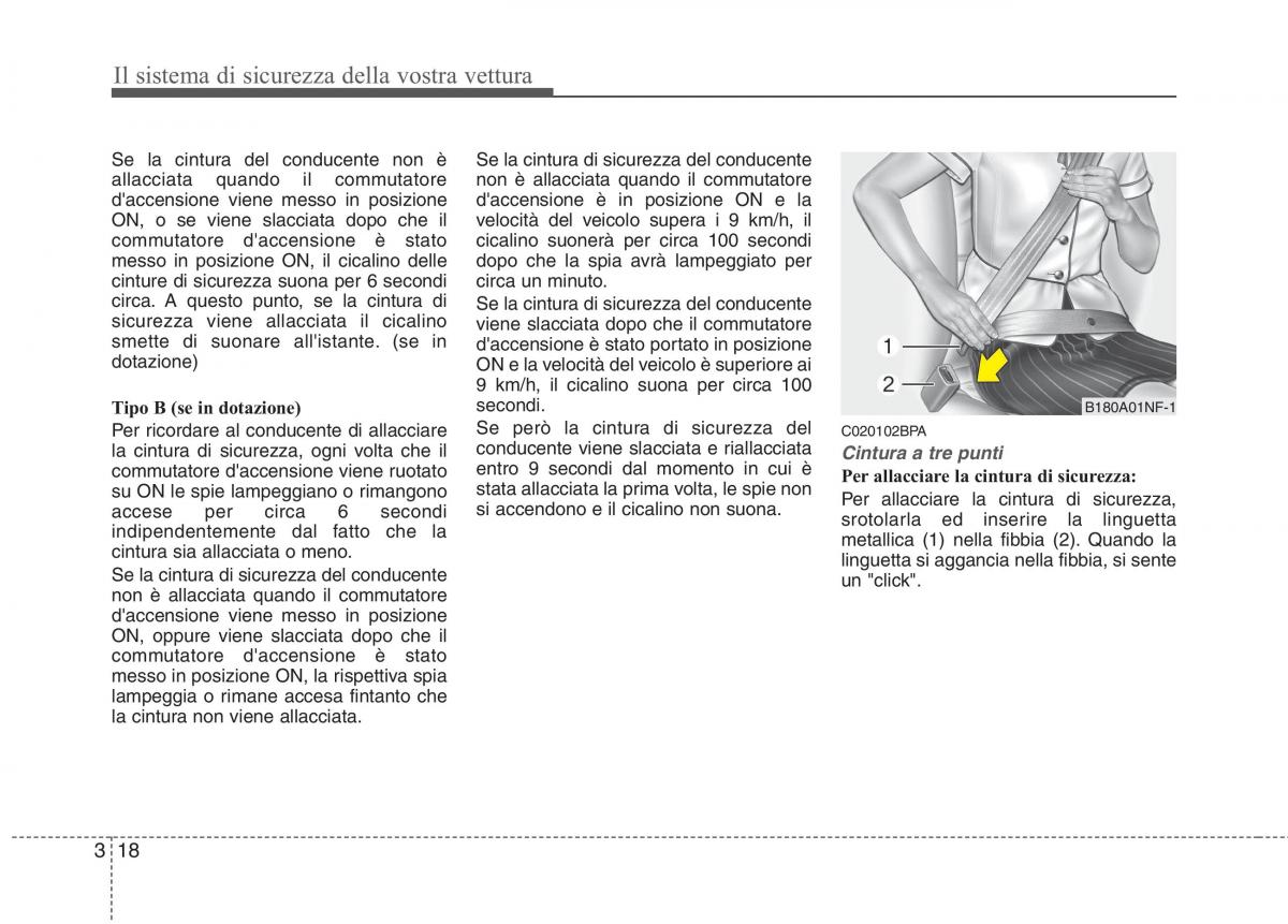 KIA Picanto I 1 manuale del proprietario / page 33