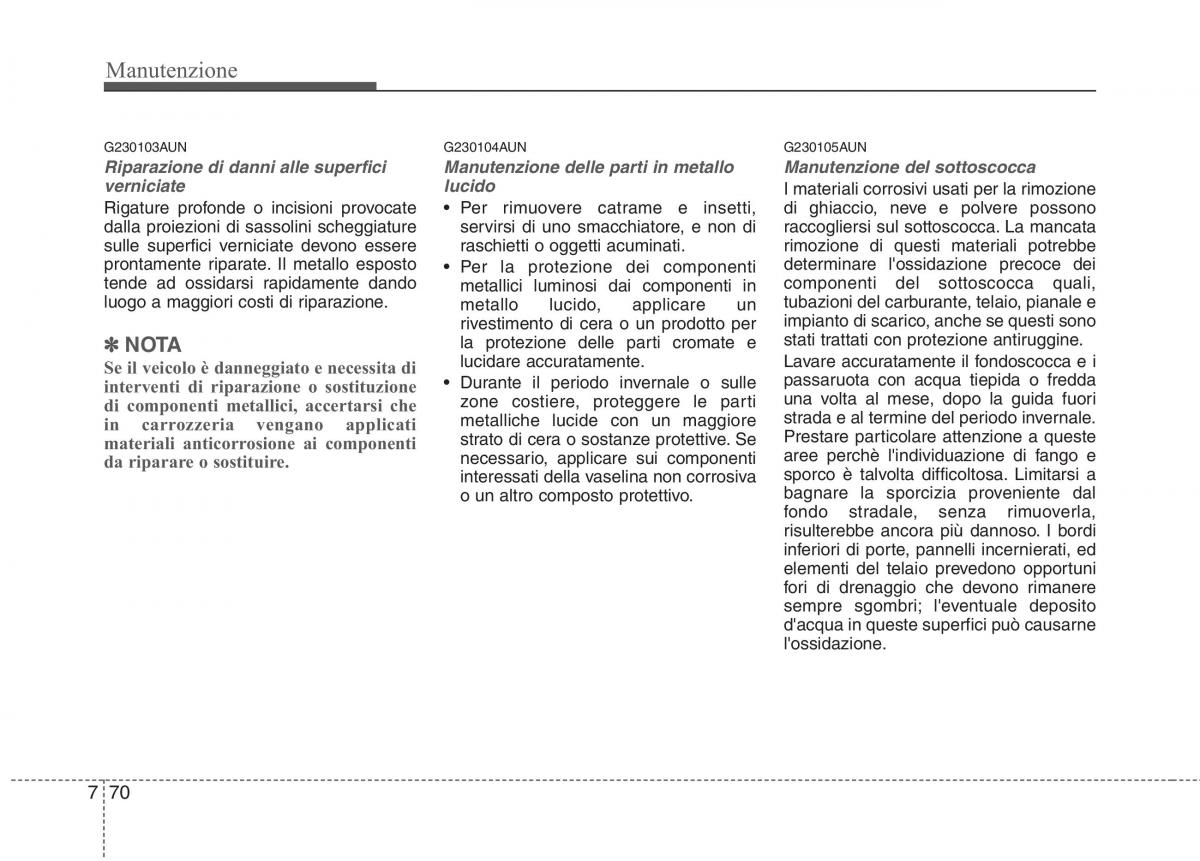 KIA Picanto I 1 manuale del proprietario / page 335