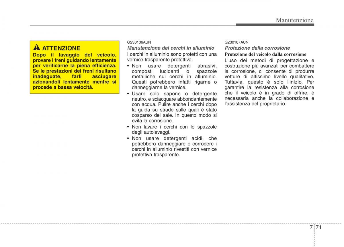 KIA Picanto I 1 manuale del proprietario / page 336