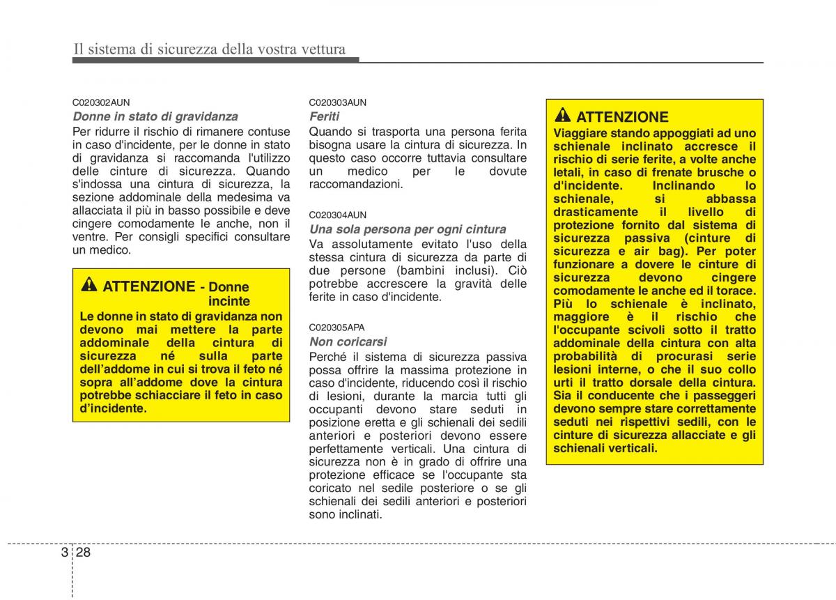 KIA Picanto I 1 manuale del proprietario / page 43