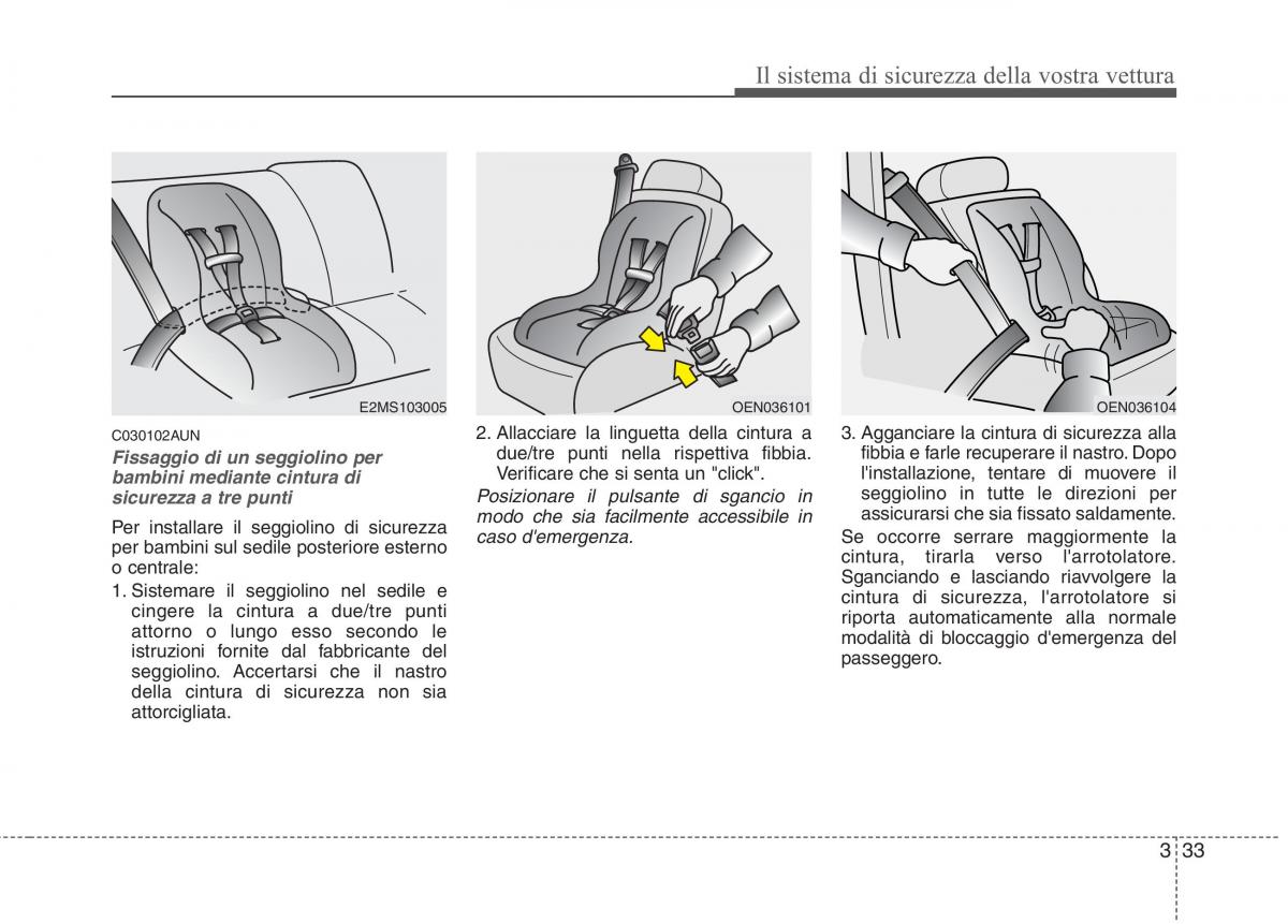 KIA Picanto I 1 manuale del proprietario / page 48