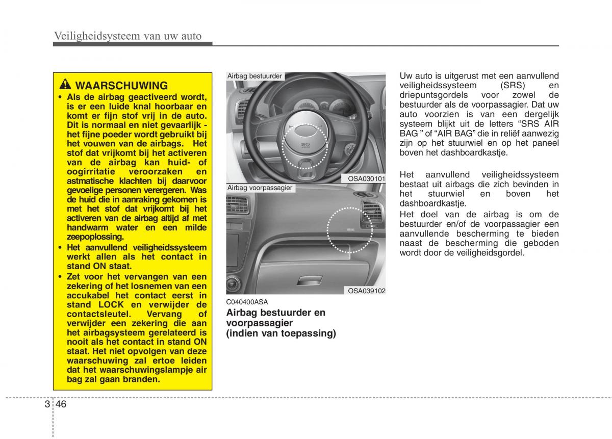 KIA Picanto I 1 handleiding / page 60