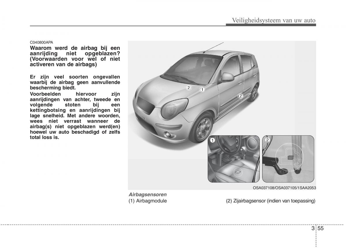 KIA Picanto I 1 handleiding / page 69