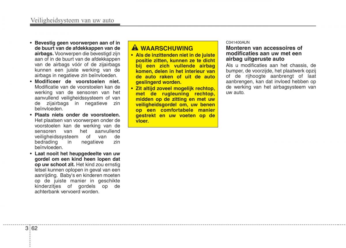 KIA Picanto I 1 handleiding / page 76