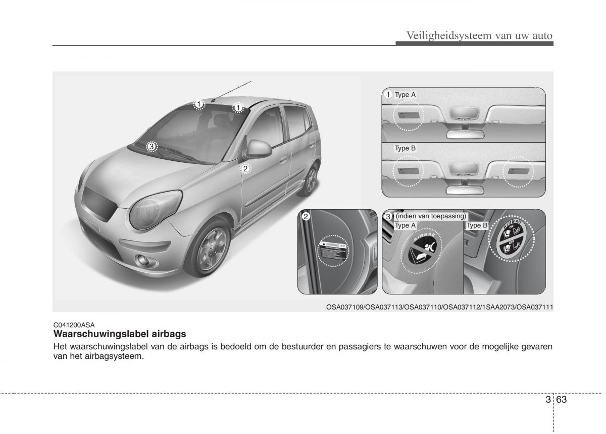 KIA Picanto I 1 handleiding / page 77