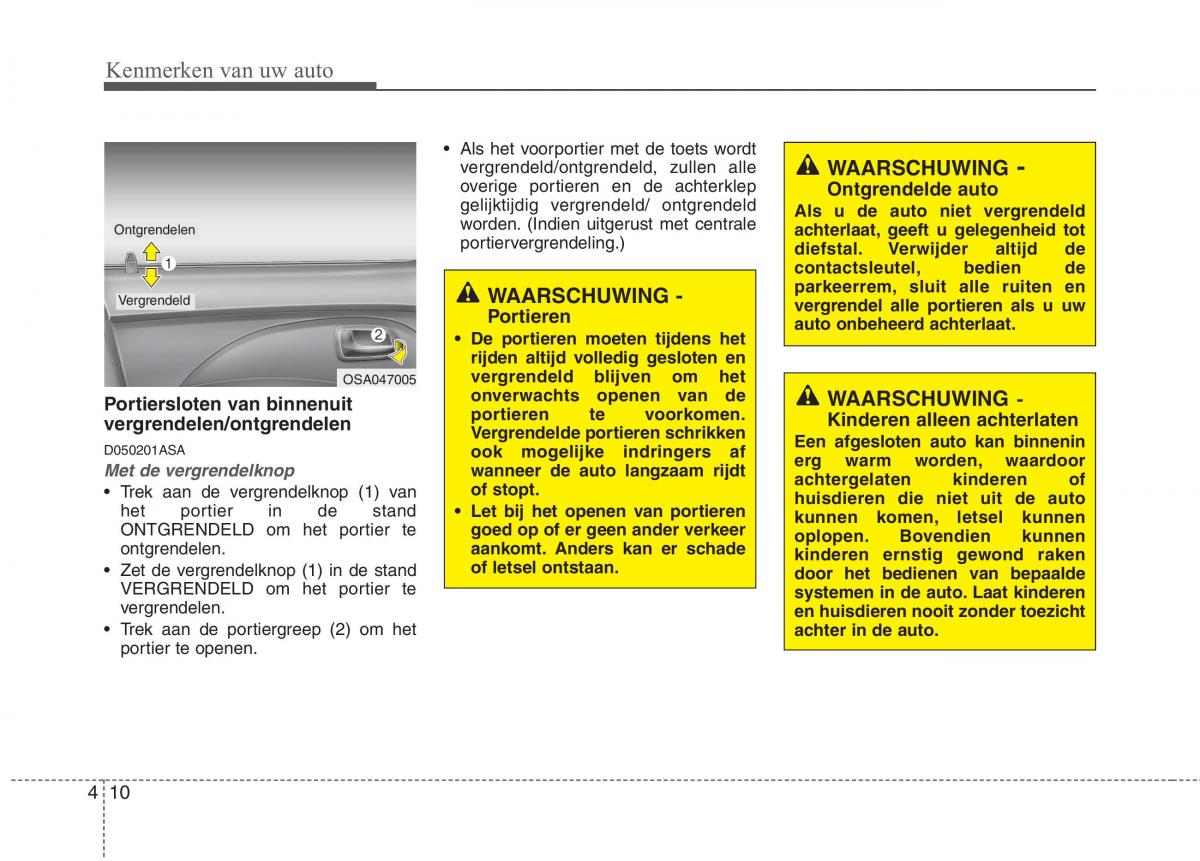 KIA Picanto I 1 handleiding / page 87