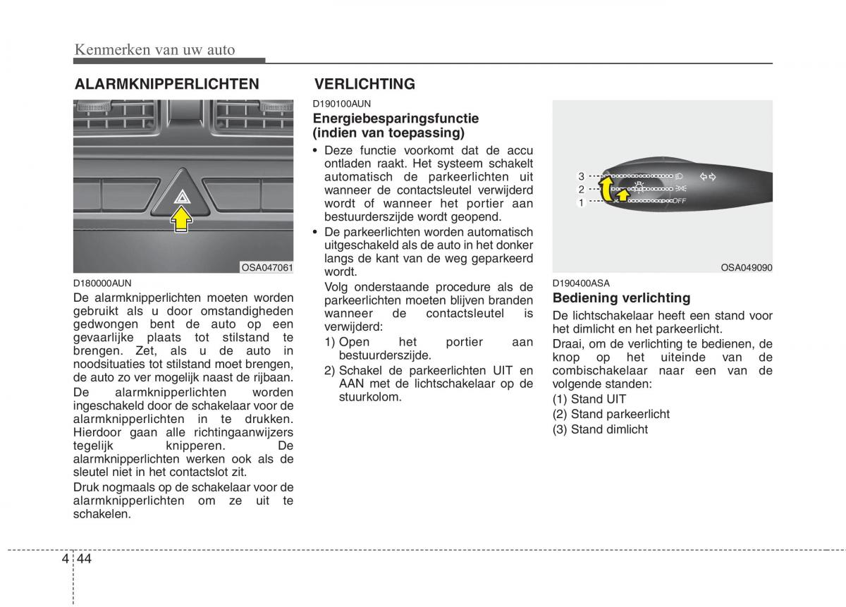 KIA Picanto I 1 handleiding / page 121