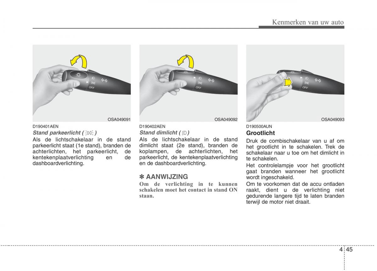 KIA Picanto I 1 handleiding / page 122