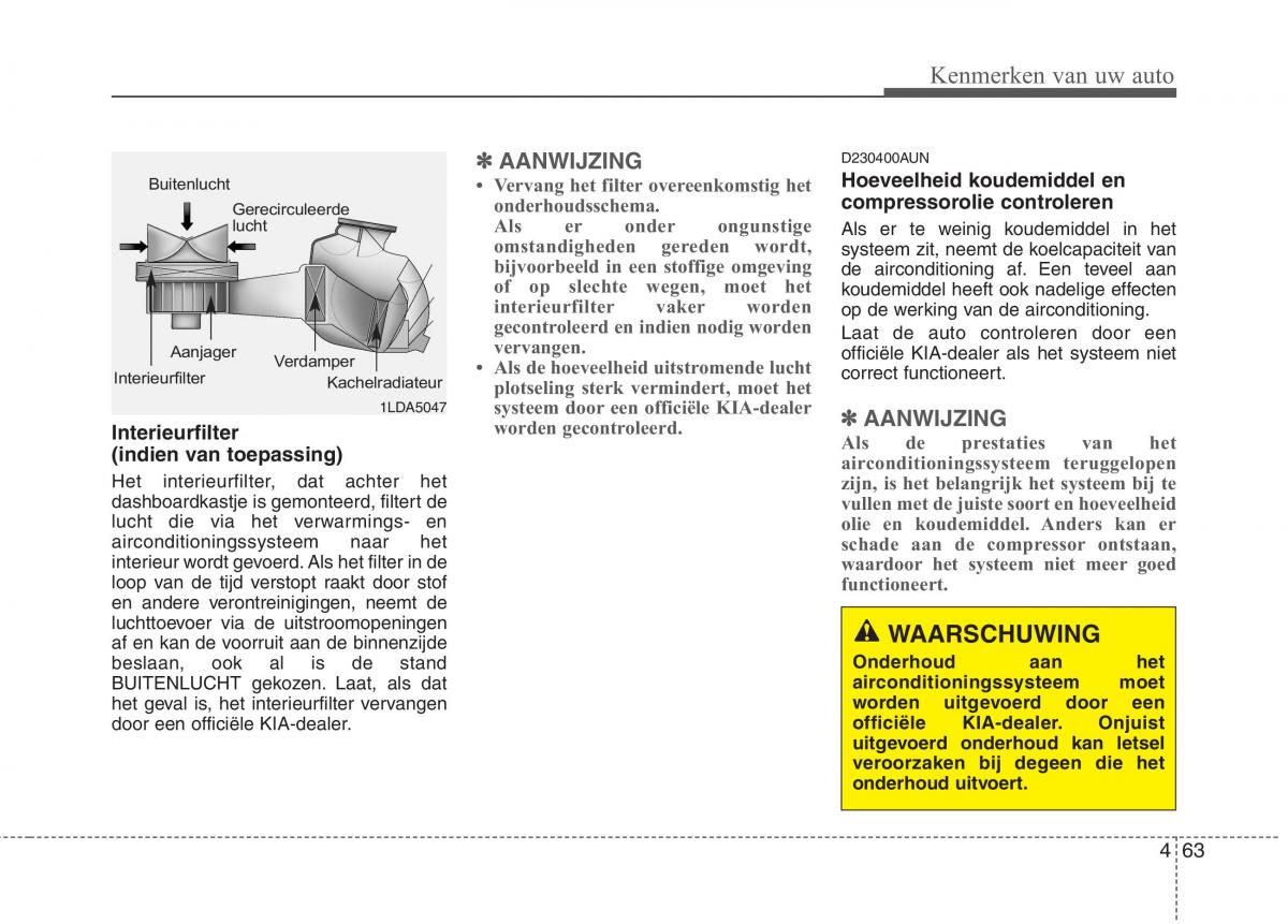 KIA Picanto I 1 handleiding / page 140