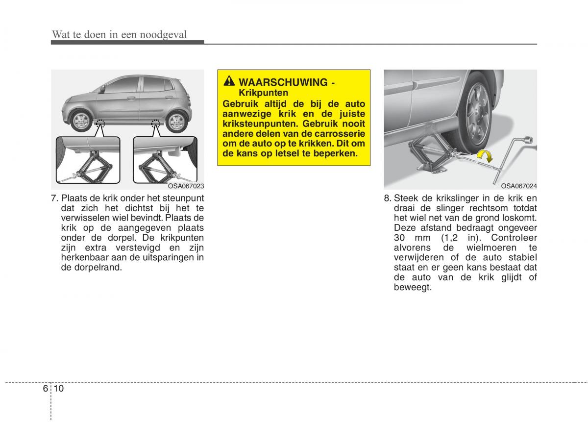 KIA Picanto I 1 handleiding / page 243